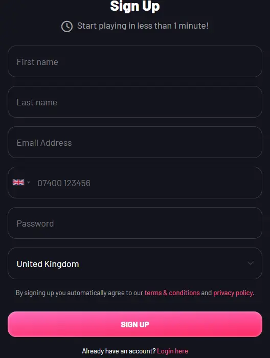 Sign Up Form